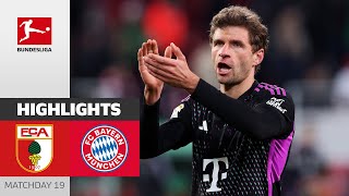 FC Augsburg  FC Bayern München 23  Highlights  Matchday 19 – Bundesliga 202324 [upl. by Robin]