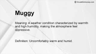 Muggy Meaning [upl. by Ysset]