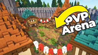 Minecraft Tutorial  How To Build a HUGE Medieval Arena  Part 1 [upl. by Kathi]