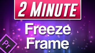 How to FREEZE Frame in Premiere Pro 2020 [upl. by Alleira]