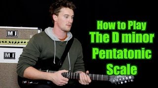 How to play  D minor Pentatonic Scale Guitar Scale [upl. by Kalfas]