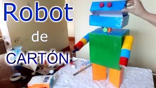 ¡Hagamos un ROBOT DE CARTÓN  Tutorial [upl. by Htebzil]