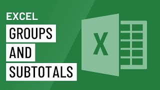 Excel Groups and Subtotals [upl. by Craw117]