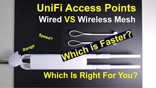 UniFi Access Point Wired vs Wireless Mesh  Is there a difference [upl. by Mchugh]