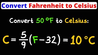 Convert Fahrenheit to Celsius  Temperature Conversion  Eat Pi [upl. by Benni]