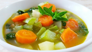 💛SOPA DE VERDURAS PARA LA DIETAMUY DELICIOSA 😙👍 [upl. by Kuska]