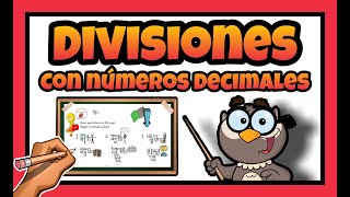 🔴 Como hacer DIVISIONES con DECIMALES PARA NIÑOS [upl. by Mclyman]