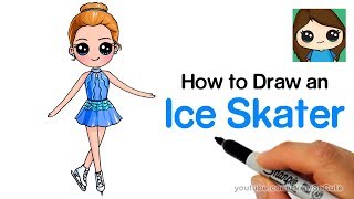 How to Draw an Ice Skater  Olympic Figure Skating [upl. by Normac179]