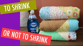 BEGINNER QUILTING  SHOULD YOU PREWASH YOUR FABRIC Part 1  SHRINKAGETHE WHEN AND WHY [upl. by Artinak116]