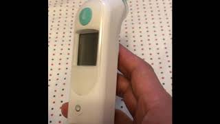 Change BRAUN thermometer from Fahrenheit to Celsius degrees F to C or C to F [upl. by Oiramat]