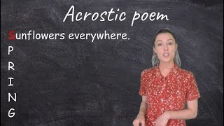 Acrostic Poem for Kids [upl. by Skell]