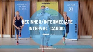 Beginnerintermediate interval cardio workout  Cardio starter 2 [upl. by Rehoptsirhc]