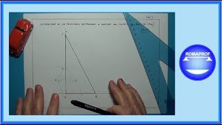 COSTRUZIONE TRIANGOLO RETTANGOLO DATI I CATETI 263 [upl. by Annaeerb544]