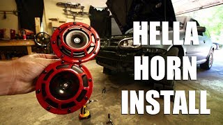 How to Install Aftermarket Hella Horns [upl. by Alo908]