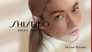 NEW Synchro Skin Radiant Lifting Foundation with Makeup Global Ambassador Hunter Schafer  Shiseido [upl. by Clapp]