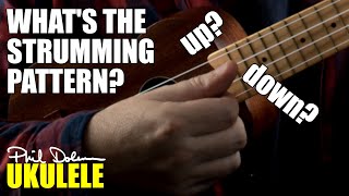 Whats The Strumming Pattern Ukulele lesson [upl. by Wetzell]