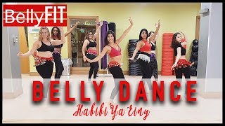 London Belly Dance Course  Habibi Ya Einy by Nourhanne  Beginners Class [upl. by Tabatha]