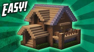 Minecraft How To Build A Survival Starter House Tutorial 4 [upl. by Enived]