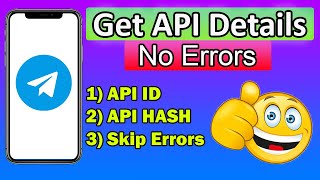 How to get API ID amp API HASH of a Telegram Account  No Errors  By Bemro [upl. by Lauro]