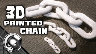 3D Printed Chain  how to make model chain [upl. by Ellessig]