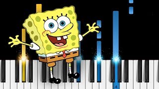 SpongeBob  Theme Song  Piano Tutorial  Piano Cover [upl. by Coates]