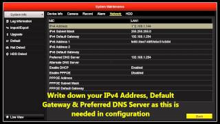 HIKVISION NVRDVR NETWORK SETUP [upl. by Hortensa954]