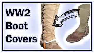 Making WW2 Gaiters  Historical Boot Cover DIY [upl. by Atsejam274]