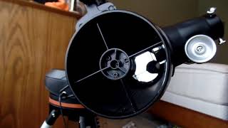 Celestron 114LCM collimation easier method [upl. by Slaohcin]