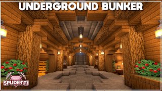 Minecraft How to Build an Underground Survival Bunker Tutorial 2021 [upl. by Anilat]