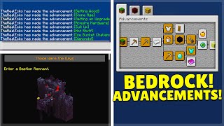 How to get Minecraft Java Advancements on Minecraft BedrockPE [upl. by Joe]