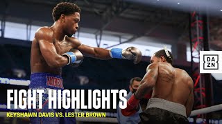 HIGHLIGHTS  Keyshawn Davis vs Lester Brown [upl. by Llevert283]