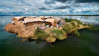 The Mysterious Floating Islands Of Lake Titicaca In Peru [upl. by Nannah]