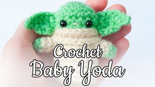 Crochet your own Baby Yoda  Tutorial [upl. by Maryrose]