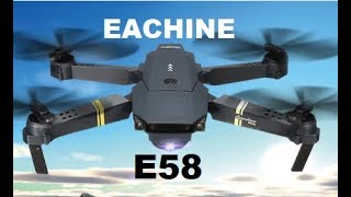 EACHINE E58 SETUP 1ST FLIGHT FPV Quadcopter Wind TEST Wide angle 720P Review [upl. by Eded]