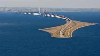 SWEDEN amp DENMARK Øresund Bridge and tunnel [upl. by Ahsaz]