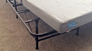 Zinus SmartBase Folding Mattress Foundation Review [upl. by Assetan719]