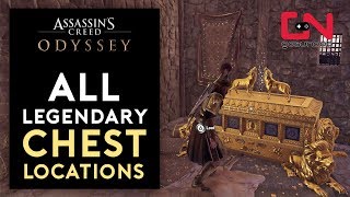 Assassins Creed Odyssey  All 17 Legendary Chest Locations [upl. by Sturrock86]