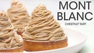 Mont Blanc Dessert Delicious Chestnut Tart Recipe With A French Chef  How To Cuisine [upl. by Dibb]