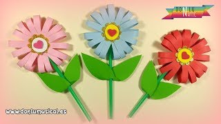 Cómo hacer FLORES DE PAPEL en 5 minutos 🌸🌼🌺 RECICLAJE [upl. by Isidora645]