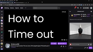 Quick Guide to Twitch Modding 3  How to Timeout [upl. by Ytsanyd]