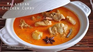 Malaysian Chicken Curry  Nyonya Chicken Curry with Coconut Milk [upl. by Monk]