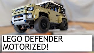 LEGO Land Rover Defender 42110  Motorized [upl. by Eimmij]