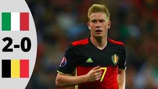 Belgium vs Italy 02  Goals And Highlights  EURO 2016 [upl. by Agan]