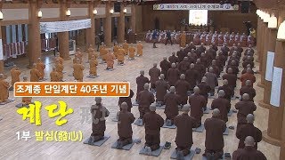 BTN불교TV특집다큐 조계종 단일계단 40주년 기념 1부 발심 계를 받을 준비가 되었는가 [upl. by Tarazi]