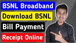 How to download BSNL Landline Bill Online  How to download BSNL Landline Bill from SelfCare [upl. by Hebbe]