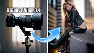 Sigma 105mm 14 hands on review King of PORTRAIT LENSES [upl. by Nosliw]