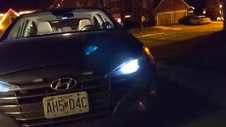 20192020 Hyundai Elantra led DRLs and headlight adjustment [upl. by Narda274]