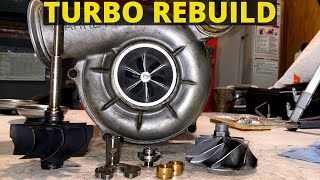 Ford 73 Powerstroke Turbo Rebuild Part 2 Reassembly [upl. by Bale]