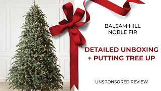 CHRISTMAS TREE  BALSAM HILL UNBOXING PUT UP  REVIEW [upl. by Namlak743]