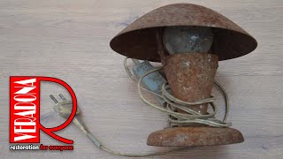 Old rusty table lamp Restoration [upl. by Dorothy]